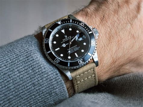 canvas watch strap rolex|rolex watch strap types.